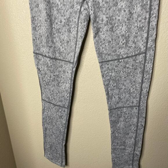Gymshark Hi-Rise Leggings Marled Athleisure Heather Gray Light Wash Sz M - Picture 5 of 7